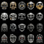 PENDRA Punk Gothic Skull Ring