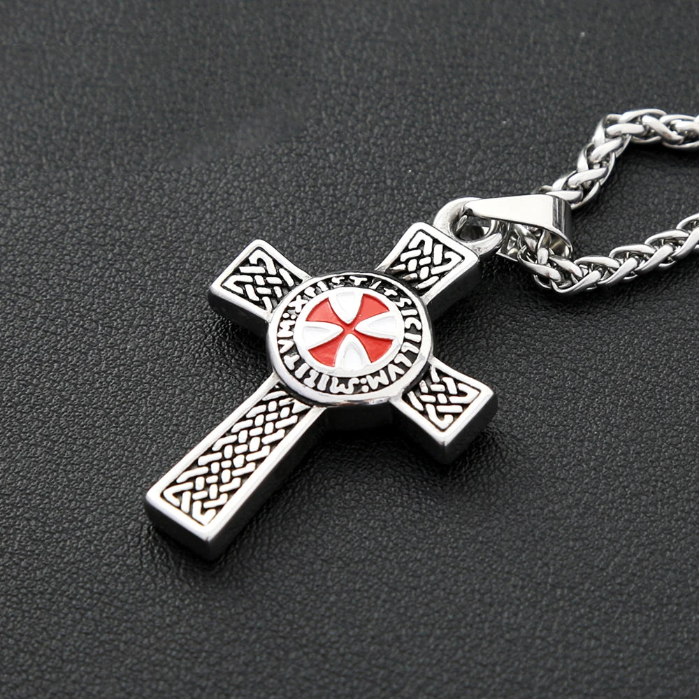 PENDRA Crossshield Stainless Steel Cross Shield Pendant