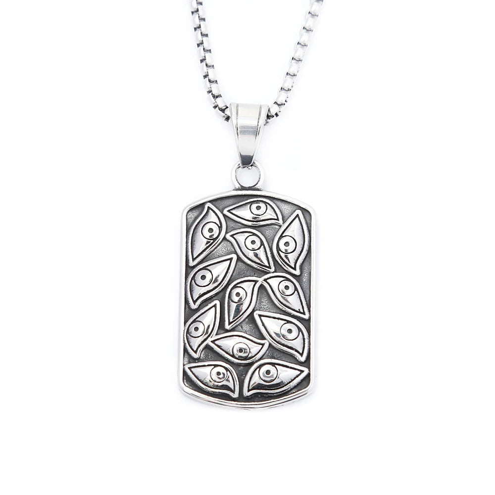 PENDRA Demoneye 316L Stainless Steel Demon Eye Pendant