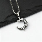 PENDRA Thorn Moon Pendant Necklace