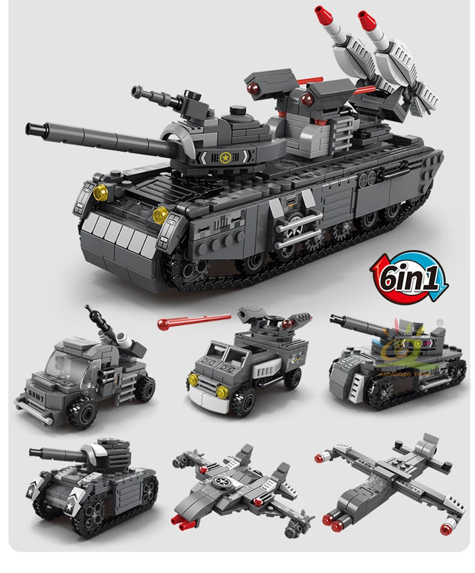 PENDRA Military Tank Plane Building Set