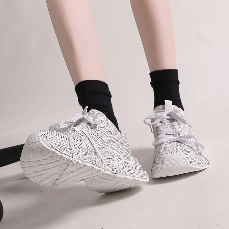 PENDRA Rhinestone Diamond Ins Shoes
