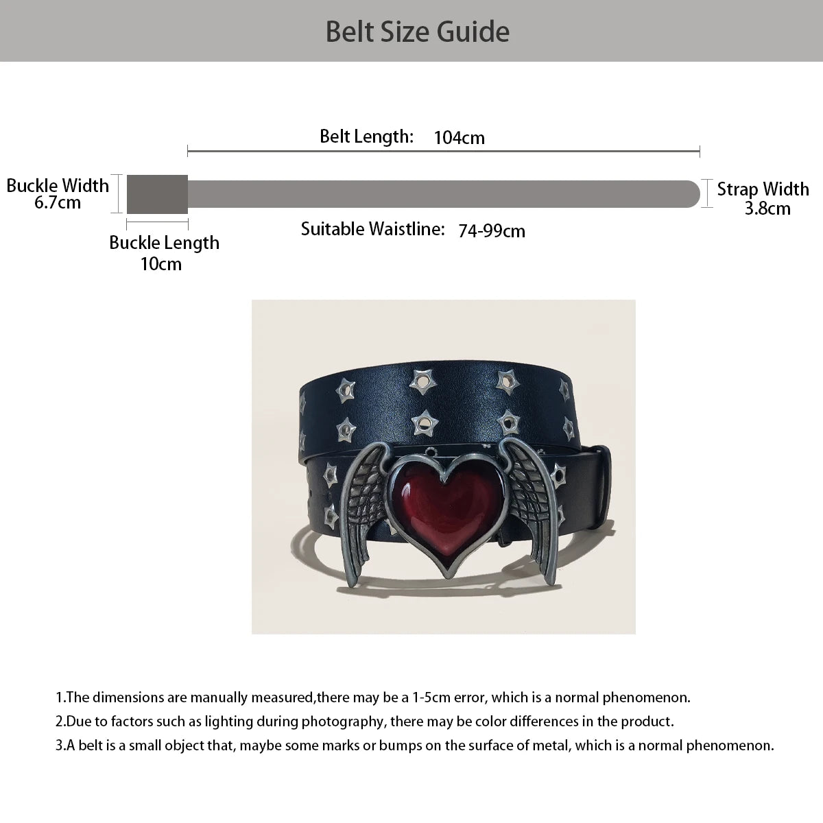 PENDRA Koraellea Leather Eyelet Gothic Belt