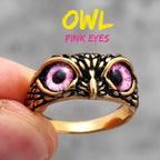 Multiple Color Cute Owl Stainless Steel Womens Mens Rings Punk for Gril Boyfriend Jewelry Creativity Gift Dropshipping Wholesale