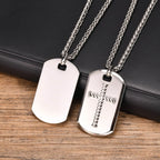 PENDRA Cross Dogtag Pendant Necklace