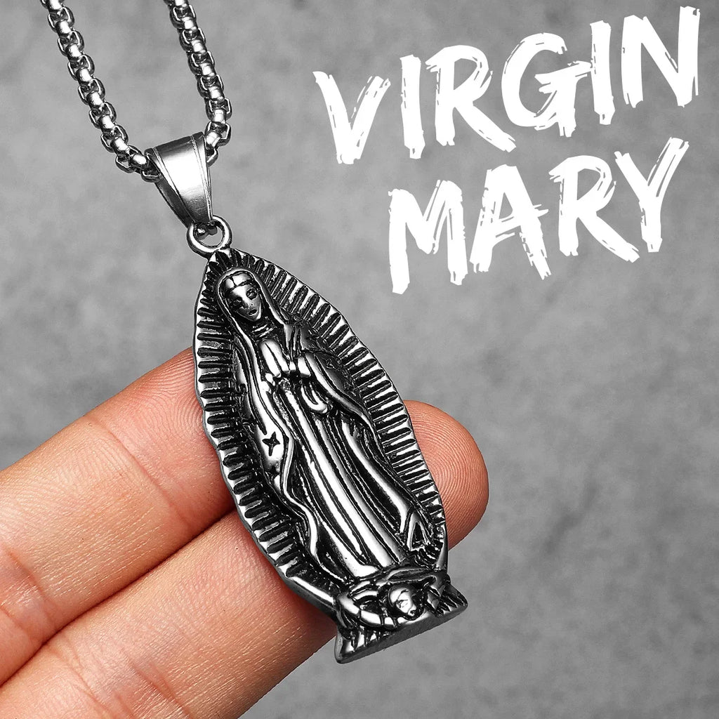 PENDRA Angel Wing Cross Steel Necklace