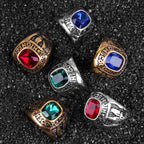 PENDRA Rhinestone Steel Ring