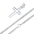 PENDRA Cross Hollow Pendant Necklace