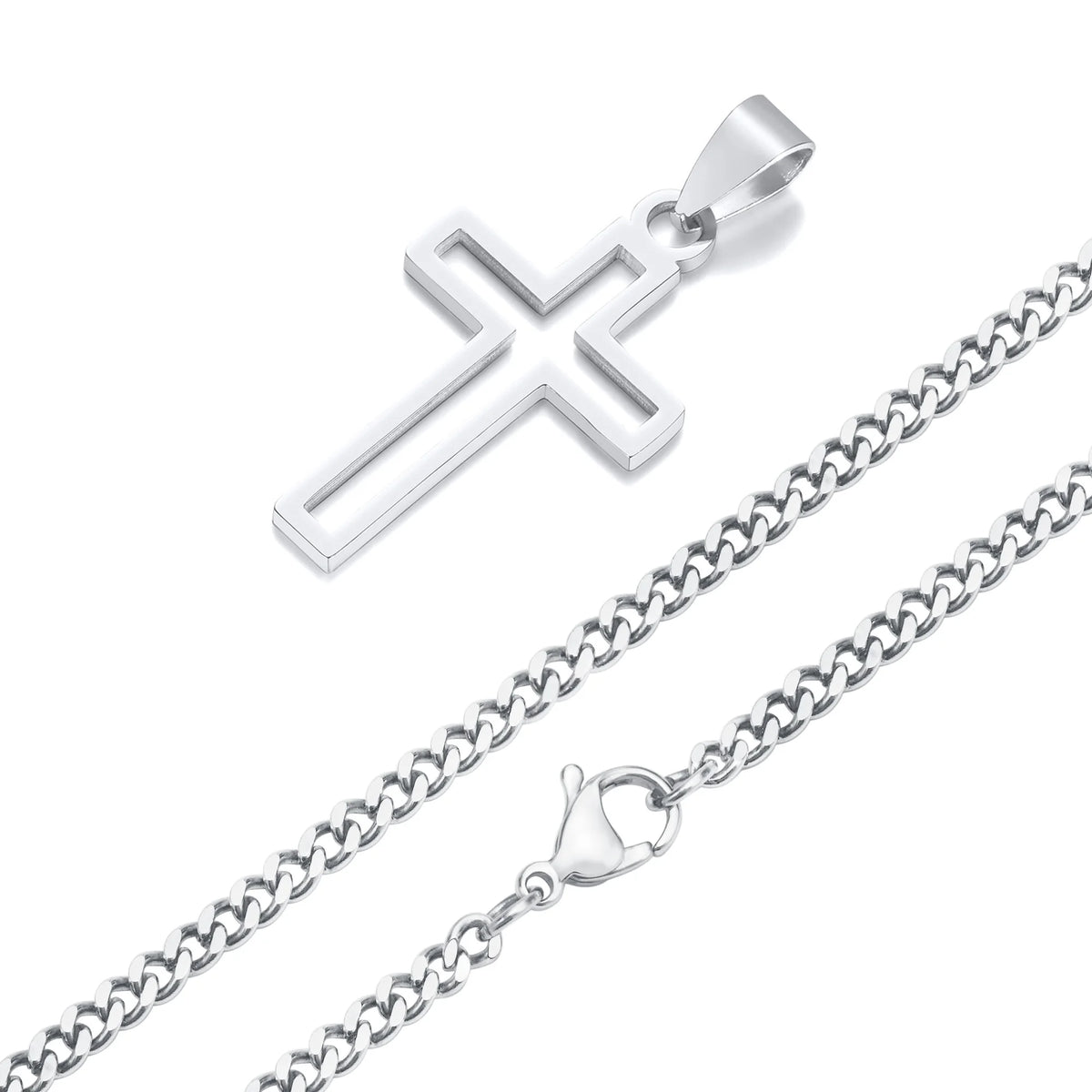 PENDRA Cross Hollow Pendant Necklace