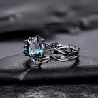 PENDRA Crystal Blue Ring