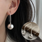 PENDRA Black Agate Sterling Silver Earrings