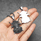 Viking Pirates Crow Men Necklaces Stainless Steel Pendant Chain Women Punk Fashion Jewelry New In Accessories Gifts Wholesale