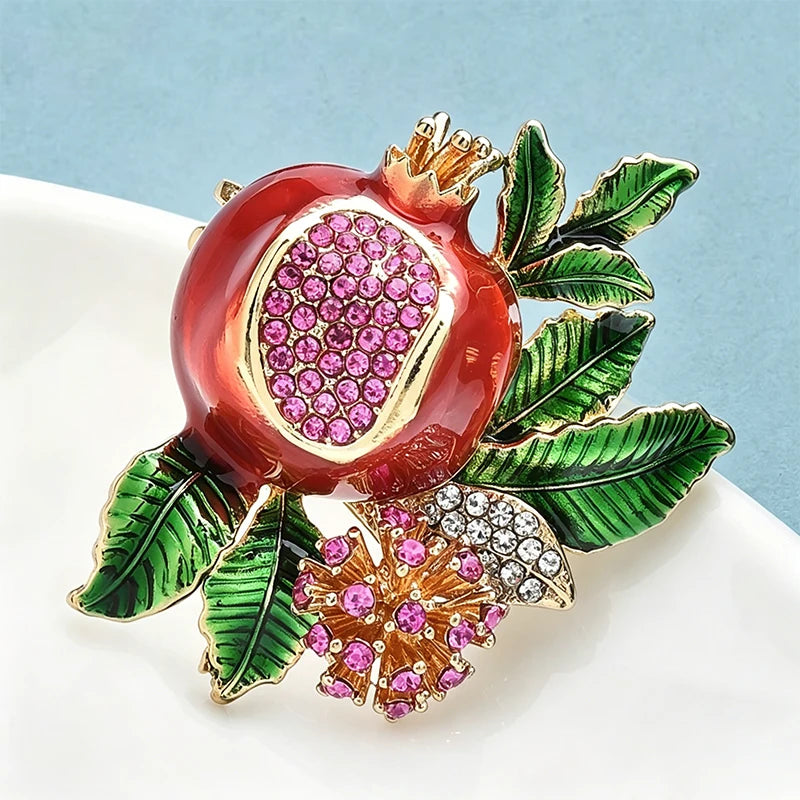 PENDRA Pomella Beautiful Pomegranate Brooch