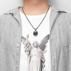 Vintage Black Skull Cranium Stainless Steel Men Women Necklaces Pendants Chain Punk Gothic Jewelry Creativity Gift Wholesale
