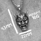 PENDRA Japanese Wraith Prajna Steel Necklace