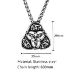 PENDRA Celtic Knot Rune Norse Necklace