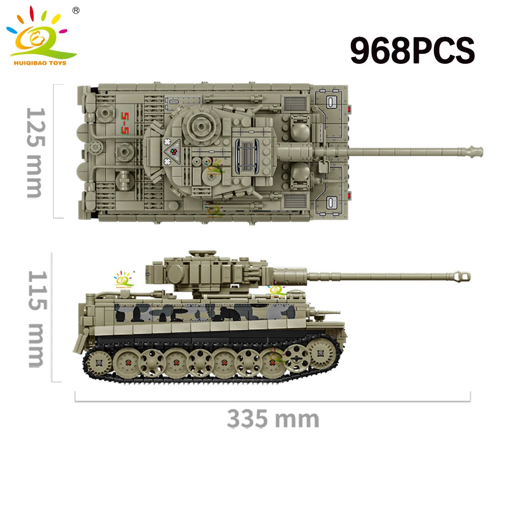 PENDRA Military Tank Army Building Set