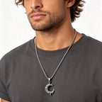 PENDRA Thorn Moon Pendant Necklace
