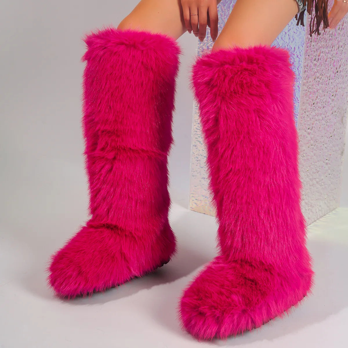 PENDRA Knee Warm Imitation Boots