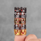 PENDRA Royal Crown Rhinestone Steel Ring