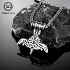 PENDRA Crow Rune Celtic Necklace