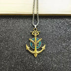 PENDRA Vikinganchor Vintage Stainless Steel Anchor Pendant