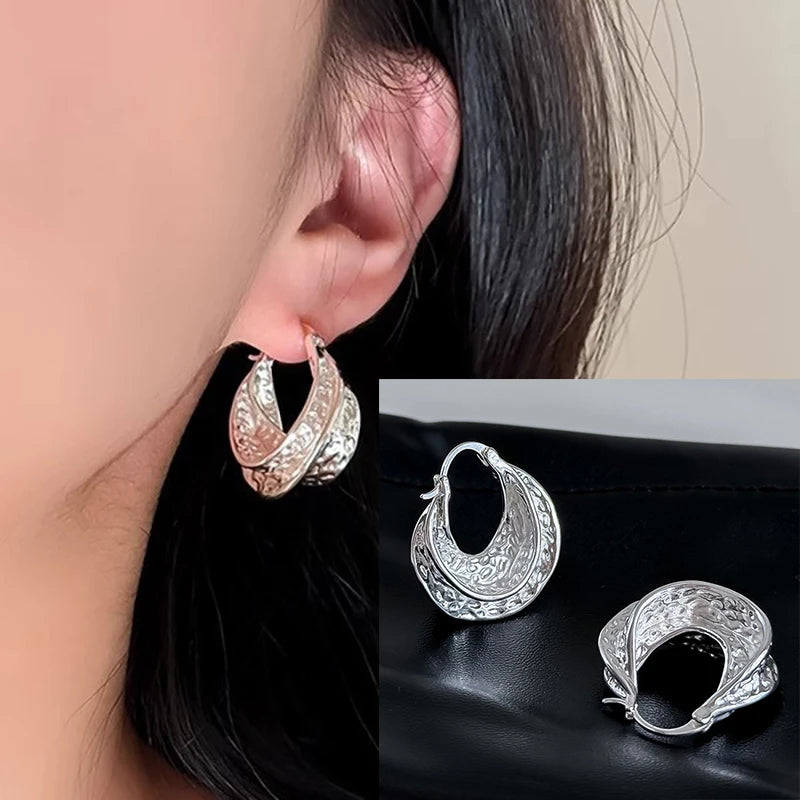 PENDRA Geometry Sterling Silver 2 Earrings