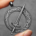 PENDRA Courage Sword Steel Necklace