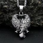 PENDRA Ravenodin Nordic Double Raven Pendant Necklace