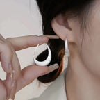 PENDRA Hollow Out Flower Hoop Earrings