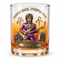 Purple Rain Inspired Whiskey Glass Collectible Drinkware Music Fan Gift Decorative Glass Tumbler
