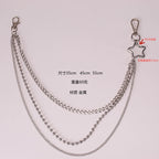 PENDRA Crossstar Layered Waist Chain Keychain