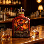 2026 Limited Edition Firefighter Whiskey Decanter Hero Tribute Design Bar Decor Collectible Ornament