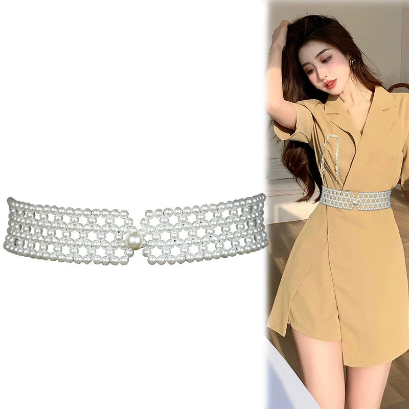 PENDRA Galaia Pearl Elegant Waist Chain Belt