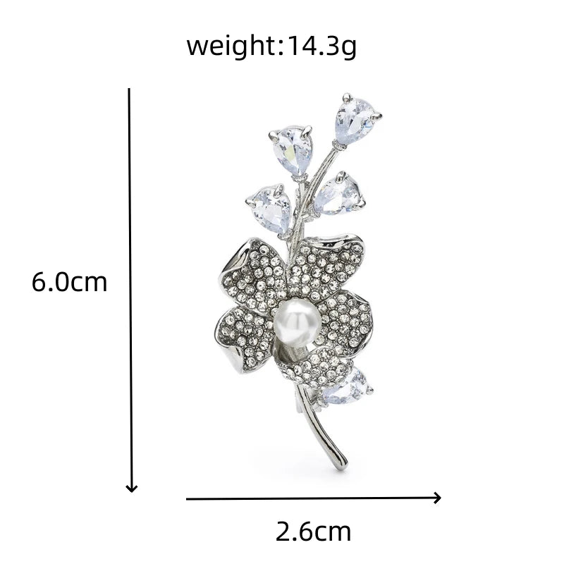 PENDRA Florielle18 Crystal Brooch
