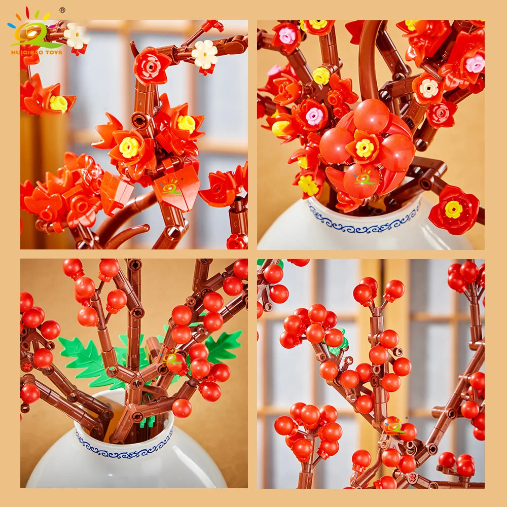 PENDRA Plum Blossom Floral Building Set