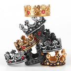 PENDRA Royal Crown Rhinestone Steel Ring