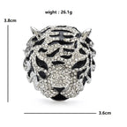 PENDRA Cool Charming Tiger Head Brooch