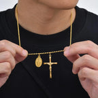 PENDRA Cross Mary Pendant Necklace