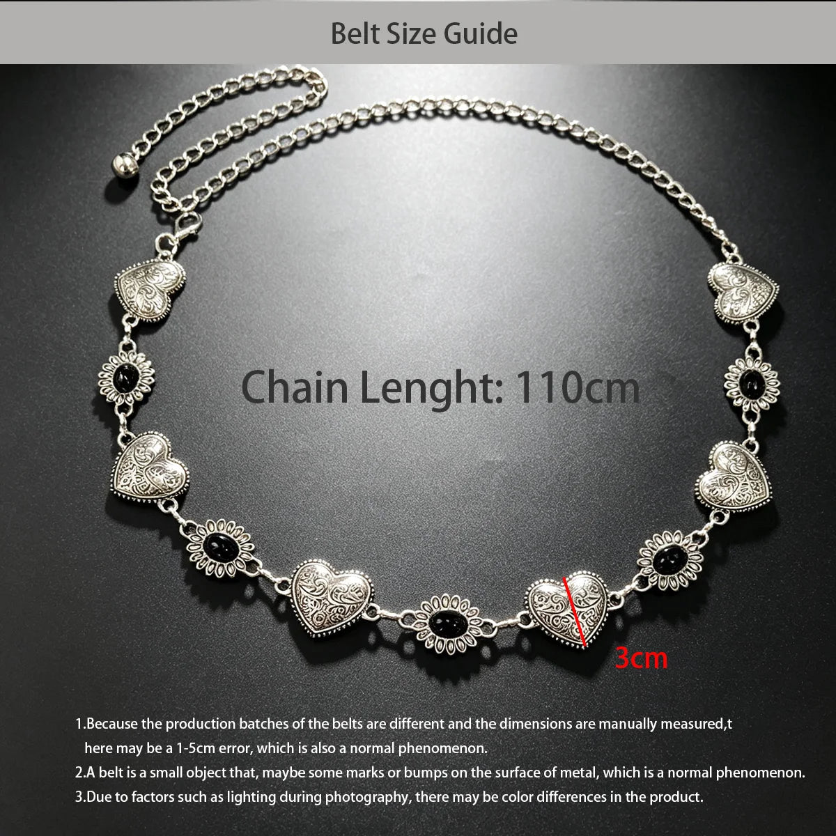 Silver Heart Waist Belly Chain for Women Sexy Autumn Dress Jeans Belt Adjustable Body Chain Festival Jewelry Accessories