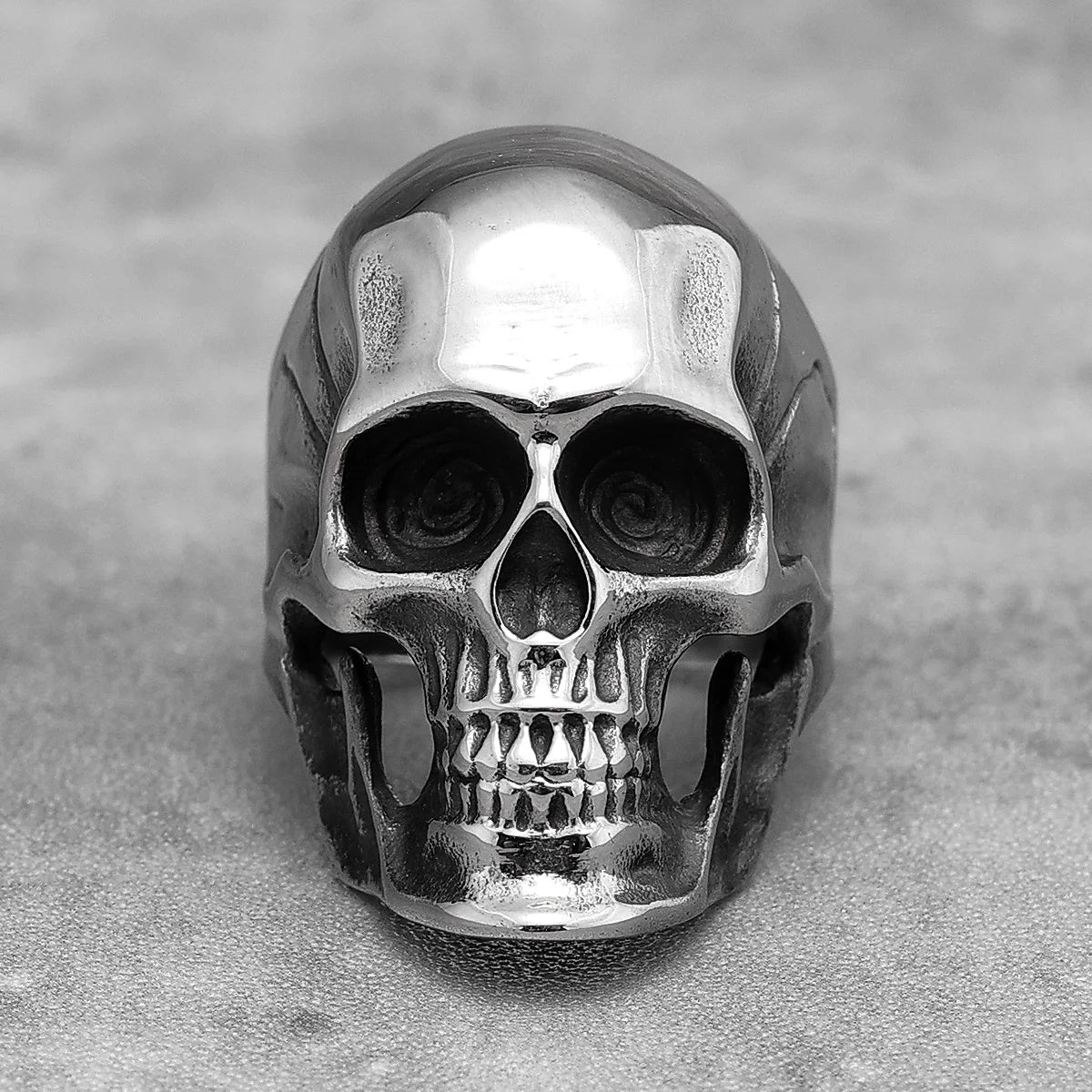 Gothic Punk Skull Stainless Steel Mens Rings Retro Trendy Domineering for Male Boyfriend Biker Jewelry Creativity Gift Wholesale
