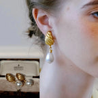 PENDRA Liquid Lava Sterling Silver Earrings