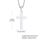 PENDRA Cross Plain Pendant Necklace