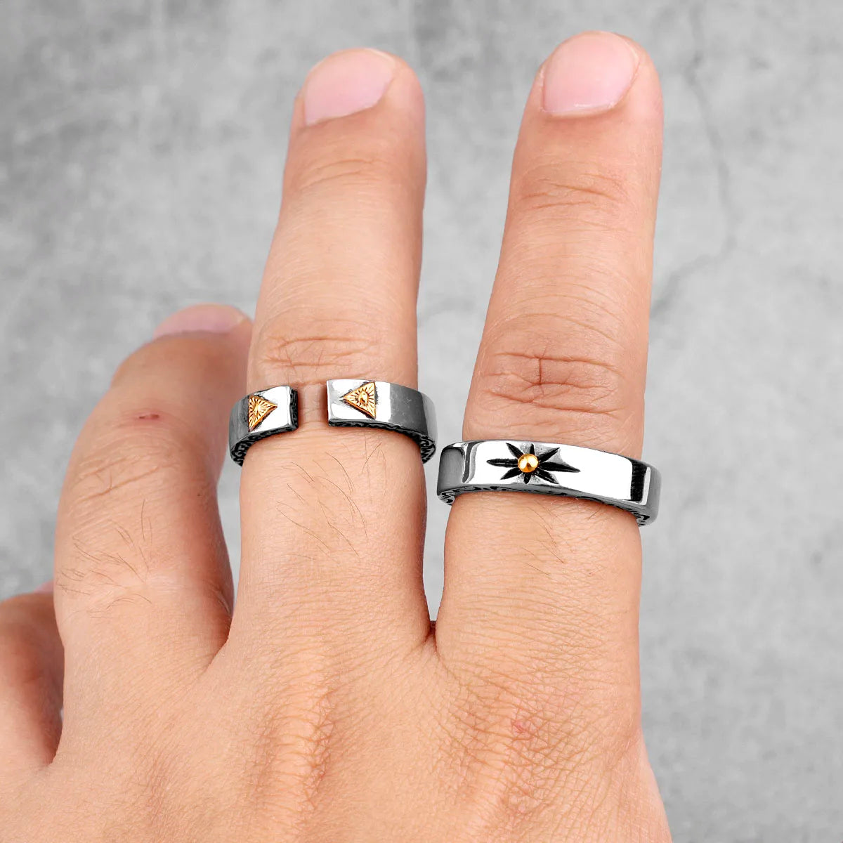PENDRA Freemason Masonic Boyfriend Steel Ring
