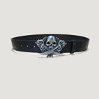 PENDRA Velaellea Leather Skull Gothic Belt