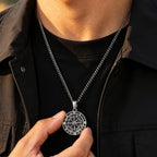 PENDRA Compass Antique Pendant Necklace