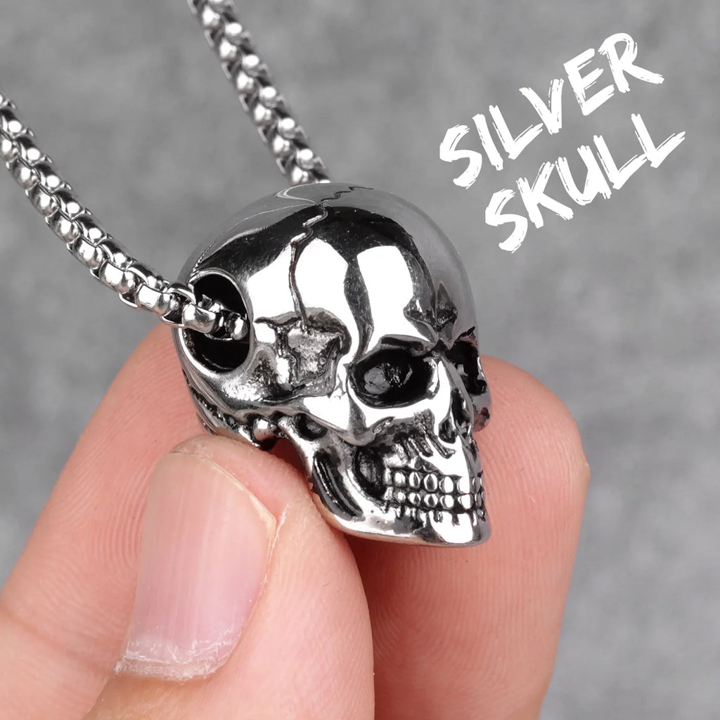PENDRA Skull Boyfriend Steel Necklace