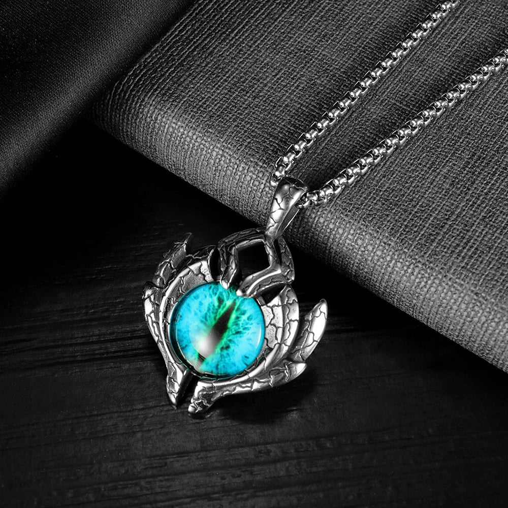 PENDRA Demoneye 316L Stainless Steel Demon Eye Pendant
