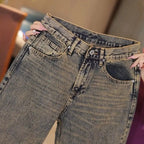PENDRA Straight Wide Coffee Pants