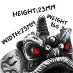 Chinese Lion Dance Unique Men Rings Stainless Steel Retro Punk Stylish Women Jewelry Fashion Accessories Gift Wholesale